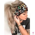 thumbnail image 5 of Wide Elastic Bohemian Head Bands for Women and Girls for Sports, Yoga  - Unique Designs, 5 of 41