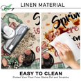 thumbnail image 5 of Spring is Here When Tulips Appear Kitchen Rugs Set of 2, Just Bloom Gnome Flower Green Plaid Polka Dot Kitchen Mats Decor, Farmhouse Floor Door Mat Home Decorations -17x29 and 17x47 Inch, 5 of 6