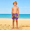 thumbnail image 4 of Pantalones cortos de playa para niños y niñas, de color liso, con estampado bonito, transpirables y con bolsillos, para verano, 4 of 9