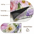 thumbnail image 6 of Rectangle Area Rugs 3 x 5 Ft, Purple Pink Floral Non-Slip Residential Carpet, Spring Watercolor Country Flower Indoor Crawling Mats Runner Rugs for Living Room/Dining Room/Bedroom, 6 of 9