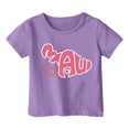 thumbnail image 3 of TZEWGL Tees For Child Round Neck Loose Short Sleeve Graphic Print Blouse For Newborns size 8-9T, 3 of 3