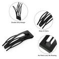 thumbnail image 4 of 30pcs Metal Snap Hair Clips, EEEkit Double Grip Hair Barrettes, Hair Comb Clips for Women Girls, Black, 4 of 5