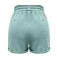 thumbnail image 5 of Yubnlvae High Waist Yoga Shorts for Women - Summer Gym Workout Spandex Biker Shorts (Tummy Control, Moisture-Wicking) Mint Green XXL, 5 of 5