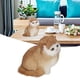 thumbnail image 5 of Estatuilla de Gato Peludo ANGGREK Decoración Amarilla Suave Muñeca de Gato de Simulación, 5 of 7