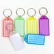 BAZIC Key Tag Label Window, Plastic Key Holder Key Ring (6/Pack), 1 ...