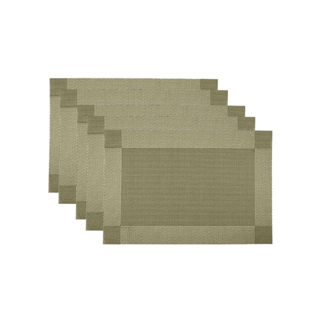 Set de Manteles Individuales Bluelander, 5 piezas, 45 x 30 cm, Café