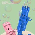 thumbnail image 4 of Bubble Making Machine Kids Plastic Bubble Maker plastic bubble machine bubble Outdoor Party Electric Bubbler Children Toy, Pink, 4 of 9