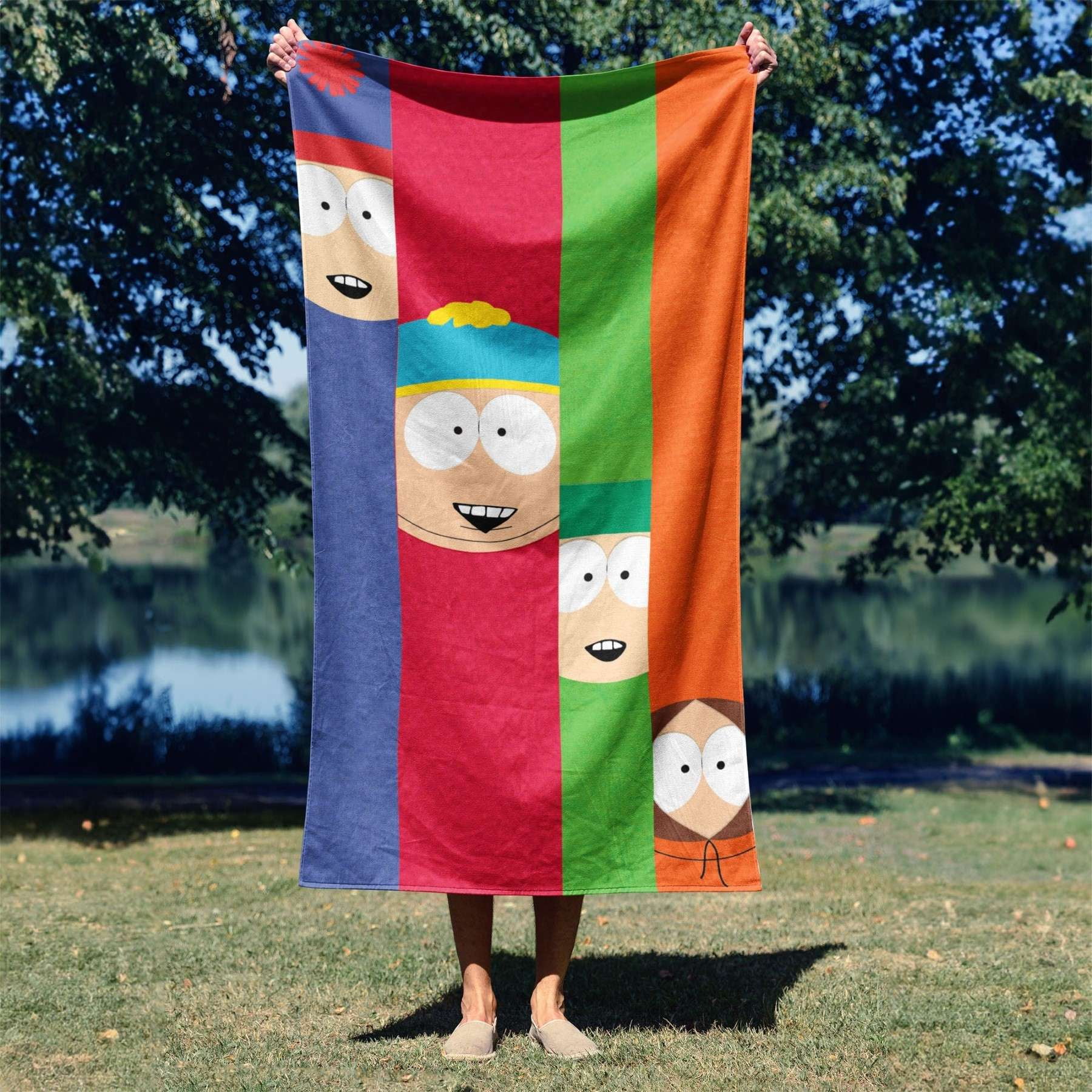 South Park Class Pic South P Stripe Kids 2 Pack Beach Towels