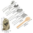 thumbnail image 4 of 12 PCS Kitchen Set Pretend with Storage Bag Simulated Kitchen Toy Stainless Steel Soup Pot Pan Shovel Spoon Children Chef Role Playset Cooking Set Educational Gift for Kids Girls Boys, 4 of 6