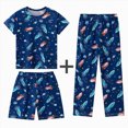 thumbnail image 2 of KPOPLK Little Boys Pajamas for Toddler Clothes Set 2-14 Years Cartoon Sleepwear Long Sleeve 3 Piece Kids Pjs,Size 7-8 Years, 2 of 4