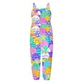 thumbnail image 3 of Gaexia Easter Bunny Pajama Set for Girls Playful Hare Style Overalls and Matching Pants Cozy Two-Piece Sleepwear Outfit (Orange,5-6 Years), 3 of 3