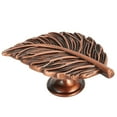thumbnail image 2 of Bouton de Garde-Robe en Forme de Feuilles Poignées de Meubles Poignées de Porte et Poignées d'Armoire Bronze Rouge, 2 of 10