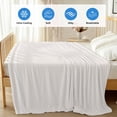 thumbnail image 4 of Farmhouse Beige White Striped Cooling Blanket, Lightweight Breathable Summer Throw Blanket with Double Sided Cold Effect, Modern Stripes Picnic Beach Blankets Bed Sheet for Hot Sleepers 40"x60", 4 of 8