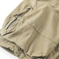 thumbnail image 5 of HOOMEUMY Men's Cargo Shorts Cotton Loose Fit Stretch Breathable Multi-Pockets Straight Summer Beach Short Pants Yellow L, 5 of 7