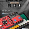 thumbnail image 2 of Samsung Galaxy A53 5G Case, Galaxy A53 5G Phone Case with HD Screen Protector, Heavy Duty Shockproof Phone Cover with Magnetic Kickstand Ring for Samsung A53 5G, Red, 2 of 13