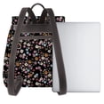 thumbnail image 3 of Disketp Daisies Flowers Mochila de Cuero para Mujer, Bolso de Espalda Antirrobo con Estilo para Viaje, Trabajo y Uso Diario, 3 of 4