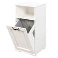 thumbnail image 4 of LiviNest Laundry Cabinet for Small Spaces: 1 Furniture Solves 2 Storage Problems - Removable Liner Bag & Open Shelf - Compact Laundry Organizer for Apartments Dorms, 4 of 6