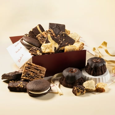 Dulcet Gift Baskets Gourmet Chocolate Lovers #1 Brownie Ganache Bakery Collection