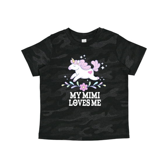 Inktastic My Mimi Loves Me Unicorn Girls Toddler T-Shirt