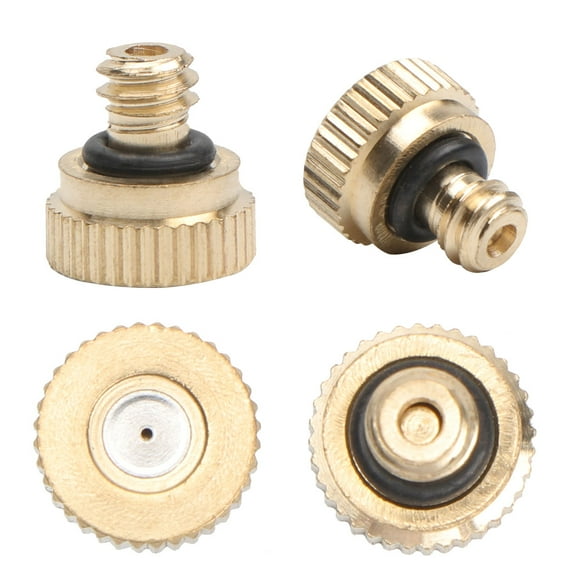 HEMOTON  16 Pcs Misting Brass Nozzle Lead-free Nozzles Premium Material