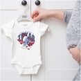thumbnail image 5 of The Smurfs Are Bigger in Texas State Romper Boys or Girls Infant Baby Brisco Brands NB, 5 of 6