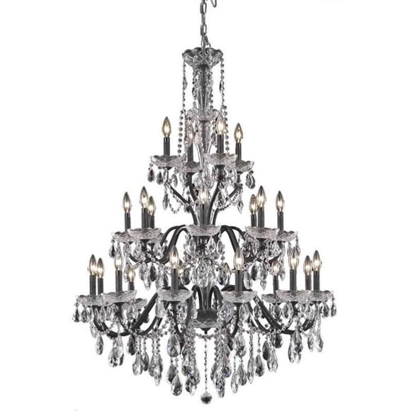 Elegant Lighting St. Francis 36" 24 Light Royal Crystal Chandelier