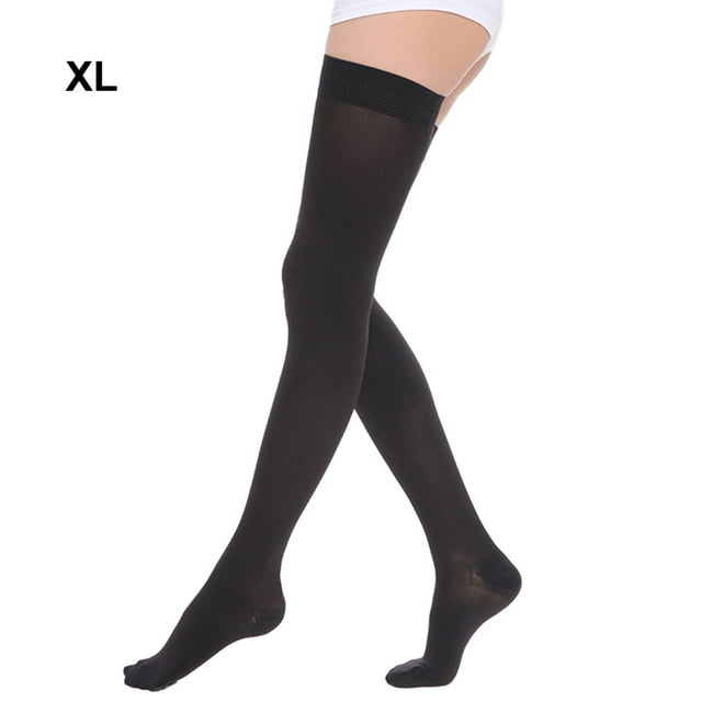 mmirethe Chaussettes de Compression en Nylon Confortables et Soutenues Bas de Compression Doux pour Orteils - Noir TG 1ensemble