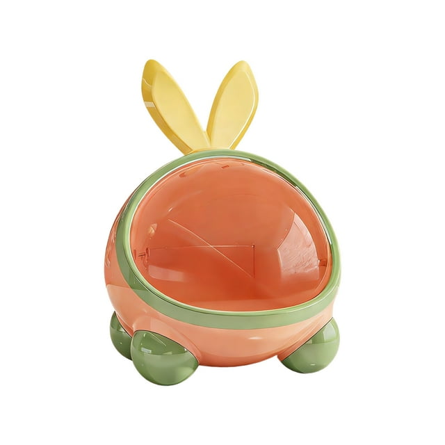 SIYTUAU Rabbit Shaped Desktop Storage Box Small Household Dining Table And Bedside Multi Functional Snack Organizer Plastic Material Pink