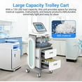 thumbnail image 6 of Mobile Ultrasound Cart with Wheels, Medical Car with 2 Drawers Ultrasound Imaging Scanner Vehicle Rolling Utility Cart for Hospital Office Bedroom Medical Clinic Beauty Salon, 6 of 8