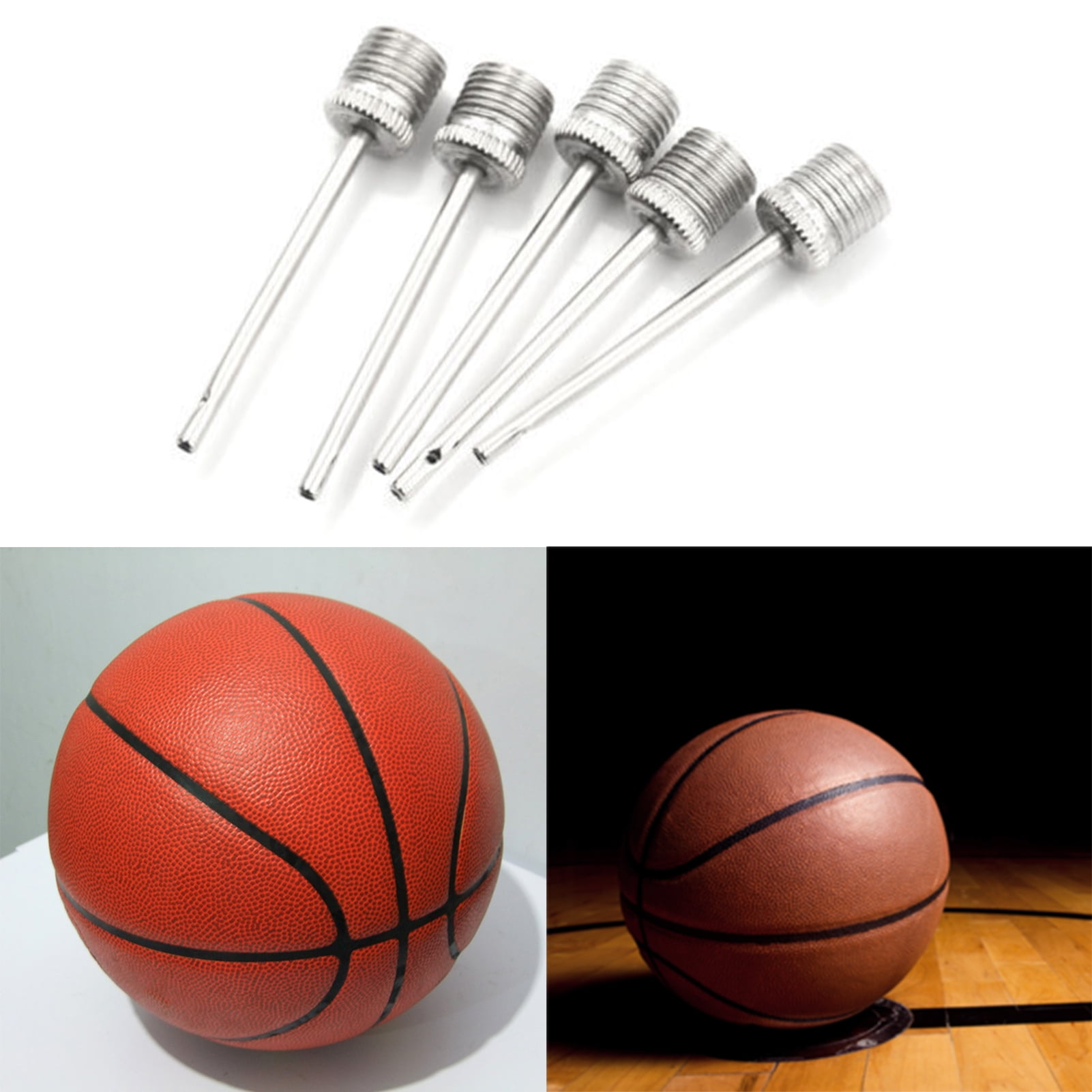 Basketball Needle Connector Inflation Pin Nozzle Air Pump Needle for Soccer Volleyball Ball Pumping Fancyes 30x Ball Pump Needles for Sports Ball 