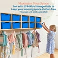thumbnail image 5 of ECR4Kids Scoop Front Plastic Storage Bins, Multipurpose Organization, Blue, 10-Piece, 5 of 9