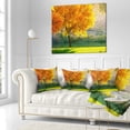 thumbnail image 2 of Designart Beautiful Autumn Season in Forest - Landscape Printed Throw Pillow - 18x18, 2 of 4
