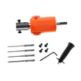 thumbnail image 3 of Adaptador de taladro eléctrico a martillo con herramientas de fijación de brocas Conjunto de 4 bits, 3 of 9