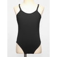 thumbnail image 3 of Haitryli Kids Girls Ballet Dance Gymnastics Leotard Adjustable Straps Camisole Undergarment Bodysuits Black 15-16, 3 of 7