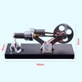 thumbnail image 2 of Hot Air Stirling Engine Motor Model DIY Kit with 4pcs Led Lights Electricity Generator Physics Educational Toy Teaching Aids for Teacher Student Adult, 2 of 7