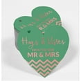 thumbnail image 2 of Inkdotpot Rose Gold Foil Paper Hang Tag Hugs & Kisses From The Wedding Favor Tag 50 Pieces, 2 of 6