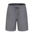 thumbnail image 1 of KIHOUT - Pantalones cortos deportivos de talla grande para hombre, informales, a la moda, de secado rápido, transpirables, con bolsillos laterales y cintura baja (gris, M-4XL), 1 of 5