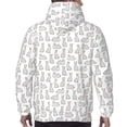thumbnail image 7 of Sikiie Cute Rabbit Men's Hoodie, Essentials Hoodie, Sweatshirt, Pullover Hooded Sweatshirt for Men-Small, 7 of 7