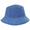 thumbnail image 4 of Quentin Reversible Patchwork Denim Bucket Hat - M - Denim Blue, 4 of 4