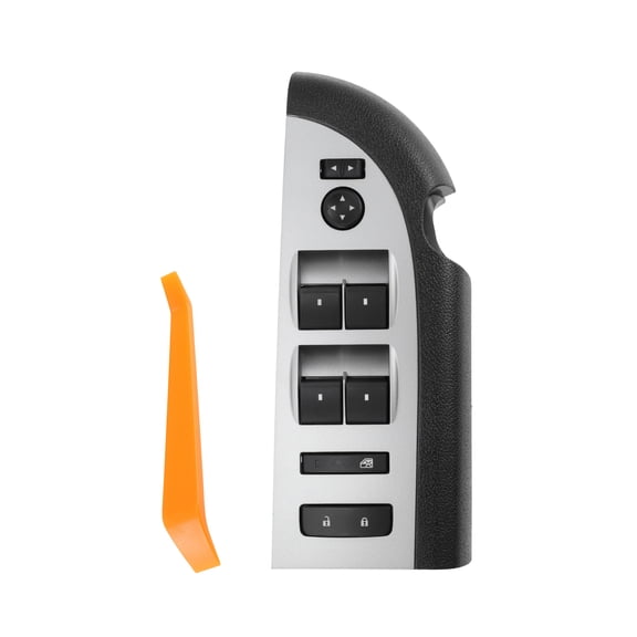 20945129/15873293 Front Left Driver Side Door Lock Master Power Window Switch & Black Bezel Cover for Chevrolet for Chevy for GMC Silverado Sierra 1500 2500 3500 2007 2008 2009