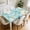 Aqua Rose, variant on ARTSLION Waterproof Fitted Rectangle Tablecloth With Elastic Edge, Wipeable Table Cover For 6 Ft Tables, Perfect For Outdoor Picnic & Camping,30x72in,Denim Patch
