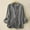 Gray, variant on Mnyycxen Women Cotton Linen Button Down Blazer Long Sleeve Lapel Solid Suit Jackets Lightweight Casual Coats with Pockets
