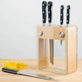 thumbnail image 5 of Mercer Culinary Renaissance 6-Piece Forged Steel Knife Block Set, Beachwood Block with Tempered Glass, 5 of 8