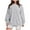 A-Gray506, variant on XAOWF Women's Oversized Sweatshirt Solid Color Soft Long Sleeve Crewneck Loose Fit Casual Pullover Everyday Wear Fall Relaxed Fit Tops 2025