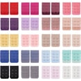 thumbnail image 6 of 40PCS Bra Strap Extensions Mixed Color Elastic Corset Extender 2 Hooks 3 Rows Spacing Corset Extender with Stainless Steel Rings and Hooks, 6 of 9