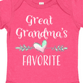 thumbnail image 4 of Inktastic Great Grandmas Favorite Heart Great Grandchild Boys or Girls Baby Bodysuit, 4 of 5
