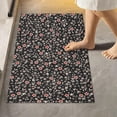 thumbnail image 2 of GZHJMY Bohemian Flowers Bathroom Rug Rectangular Bath Mat Non Slip Bath Rugs Absorbent Shaggy Bathmats for Sink Shower 16" x 24", 2 of 7