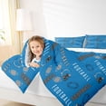 thumbnail image 3 of jejeloiu American Rugby Helmet Queen Comforter Set,Football Game Gaming Bedding Sets,Gray Blue Bedding Comforter Set For Men Women,Microfiber Bedroom Decor Reversible,3pcs, 3 of 7