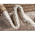 thumbnail image 3 of Ripaz Vogue Rug Natural Jute Hand Braided Rectangle Runners Area Rug, White with Beige Border (3x6 Ft), 3 of 4