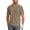 Kahki, variant on Puli Men's Short Sleeve Stand Collar Golf Polo 3-Snap 4-Way Stretch Moisture-Wicking Quick Dry